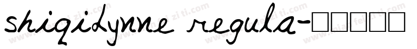 shiqiLynne regula字体转换